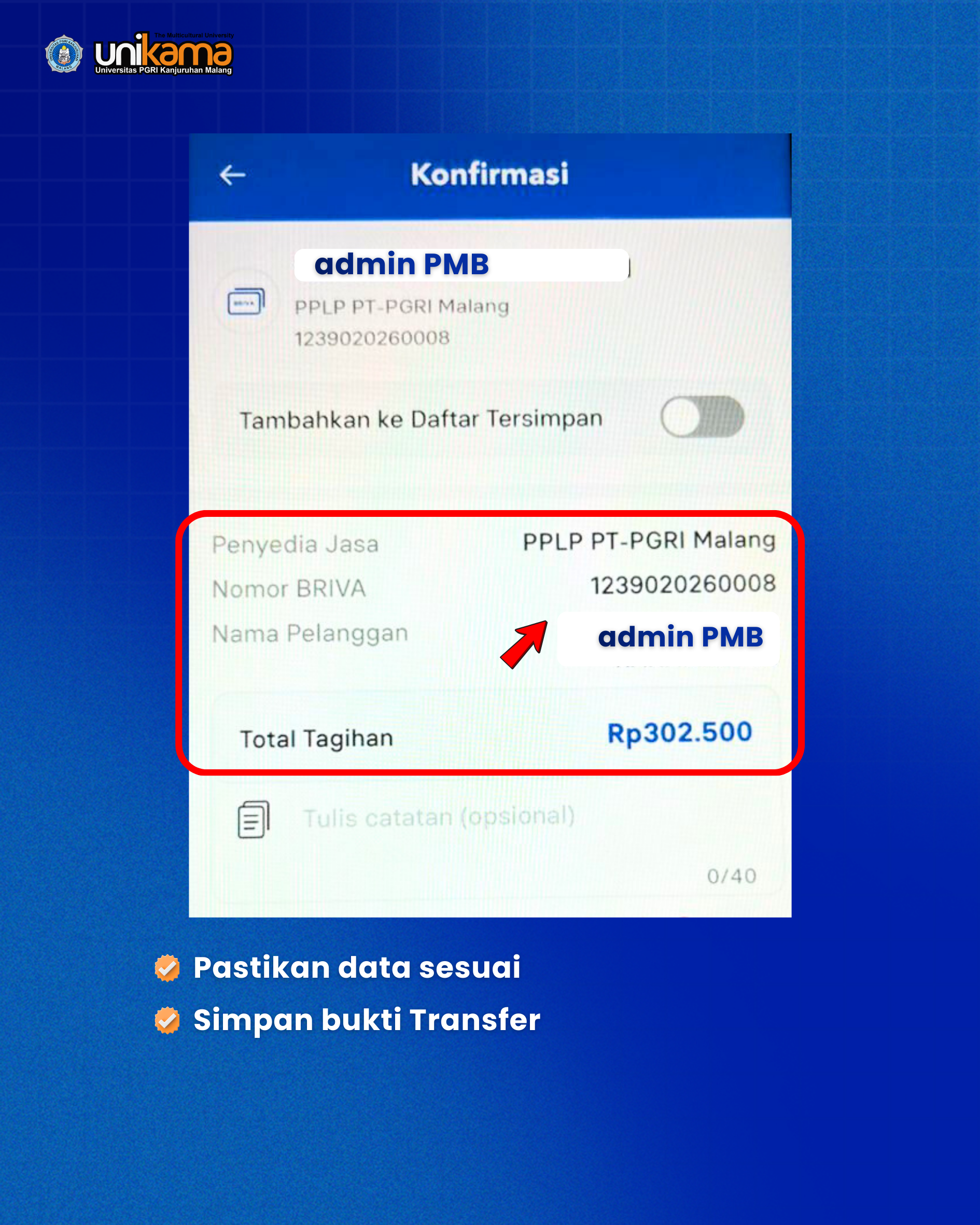 Step 3 Konfirmasi Pembayaran BRIMO